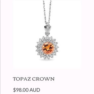 Pica Lela Topaz Necklace and Earring Set